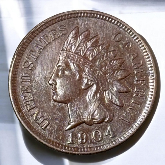 1904 Indianhead Cent, FULL LIBERTY
