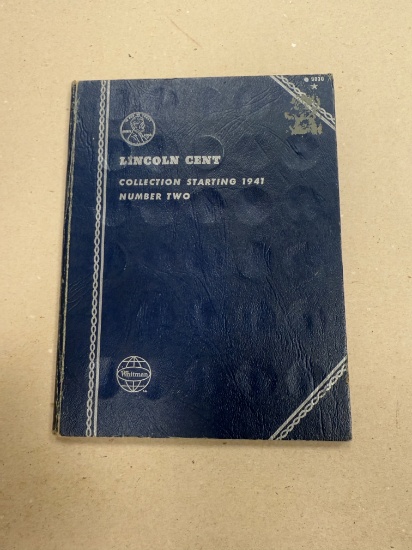 Partial Lincoln Wheat cent book, see pics for completeness