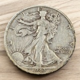 1943-S US Walking Liberty Half Dollar, 90% Silver