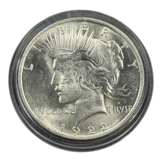 1922 Peace Silver Dollar, 90% Silver