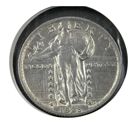 1923 Standing Liberty Quarter Dollar, 90% Silver