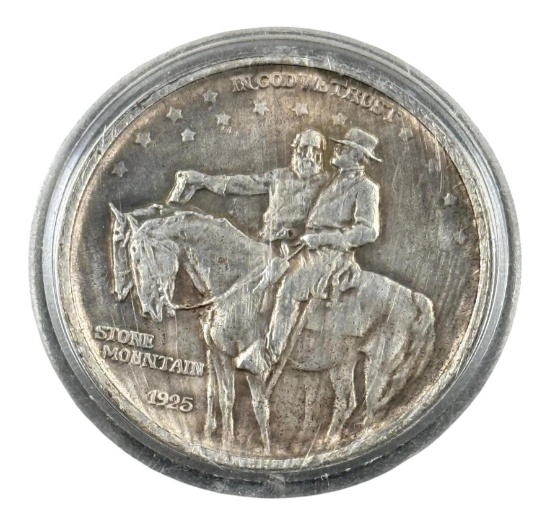 1925 Stone Mountain Commemorative Half Dollar, 90% silver, small mintage