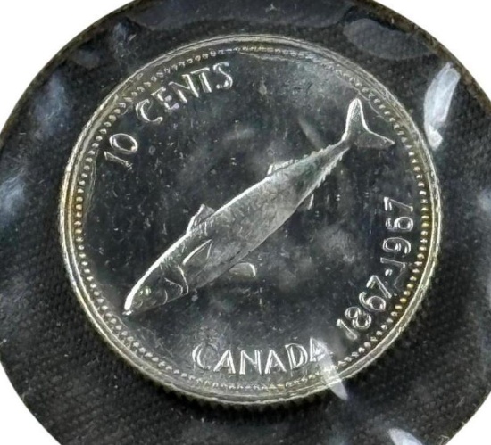 1967 Canada Commemorative dime