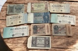 10- Antique Foreign Banknotes, see pics for notes included, sells times the money