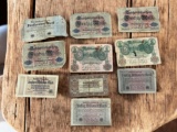 10- Antique Foreign Banknotes, see pics for notes included, sells times the money