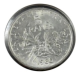 1960 5 Francs Silver Coin
