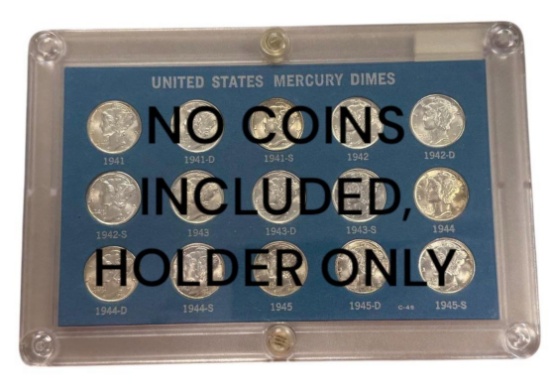 US Mercury Dime Holder for 1941-1945 coins