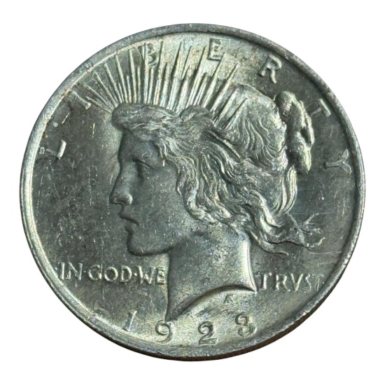 1923 Peace Silver Dollar, 90% Silver