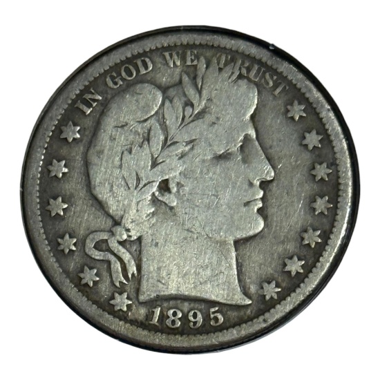 1895-S US Barber Half Dollar, 90% Silver