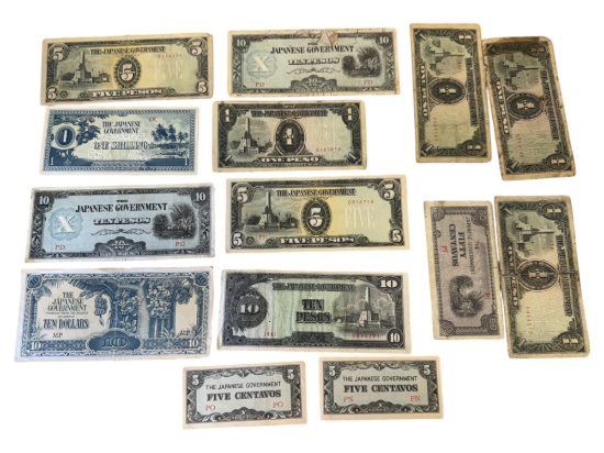14- Japanese Vintage Banknotes, sells times the money