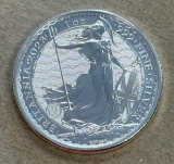 2023 Britannia 1 Ounce .999 Fine SIlver Round, 2 pound denomimation