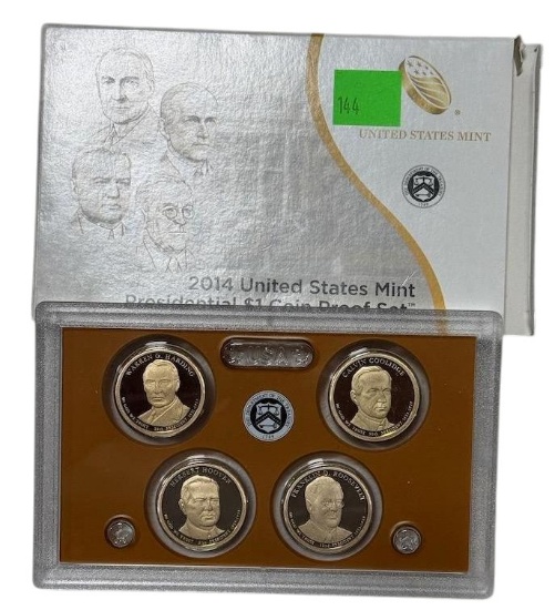2014 US Mint Presidential Dollar Proof Set