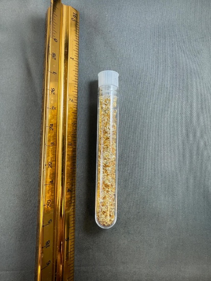 Vial of gold flake
