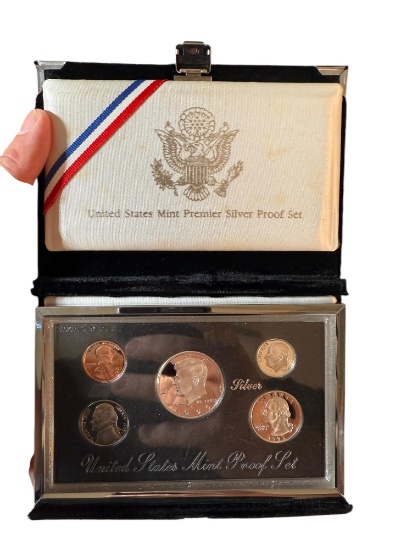 1995 US Mint Premier Silver Proof Set w/ velvet case