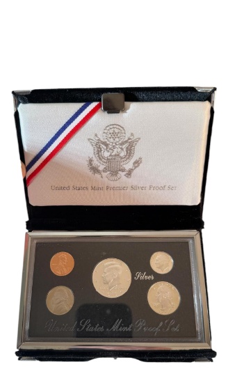 1997 US Mint Premier Silver Proof Set w/ velvet case