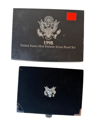 1998 US Mint Premier Silver Proof Set w/ velvet case