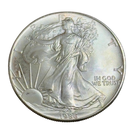 KEY DATE 1986 US Silver Eagle .999 silver