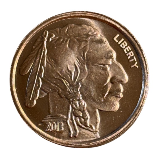 ONE OUNCE COPPER ROUND