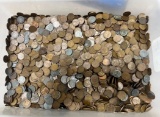 25 pounds of asst. Wheat Cents, some Indianheads noticed in pics