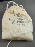 US Mint Souvenir Bag w/ 15- 1973 UNC US Cents, 5 each PDS