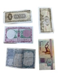 5- Vintage Foreign Banknotes, sells times the money