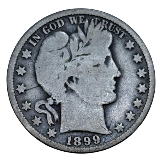 1899-O Barber Half Dollar, 90% Silver