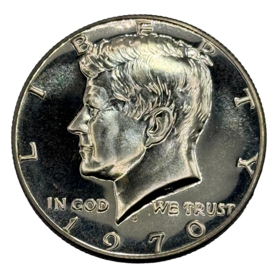 1970-S Proof Half Dollar, 40% Silver