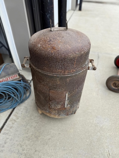 Charcoal smoker, 30 inches tall