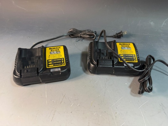 2- DCB112 Dewalt Battery Chargers, sells times the money