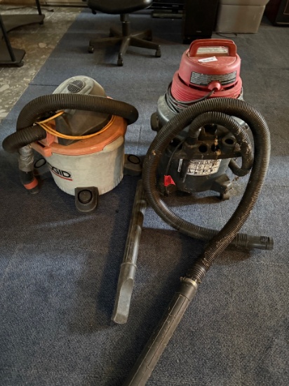 Rigid and Shop Vac Wet/Dry Shop Vacuums, 12-16 Gallon Capacity, Hose Included