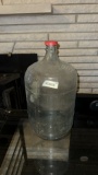 Glass Water Jug, 5 Gallon Capacity, Clear Glass
