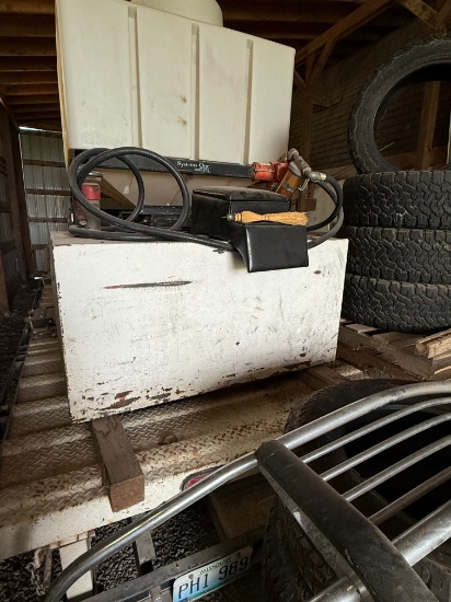 Fuel Transfer Tank with Pump, Steel, 200 Gallon Capacity