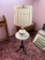 Night stand with Marble Top and lamp 23