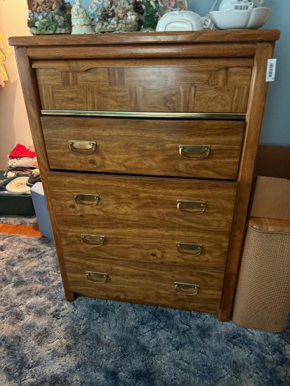 Dresser 36" W x 52" tall , 5 drawer, matched lot 16 and 24