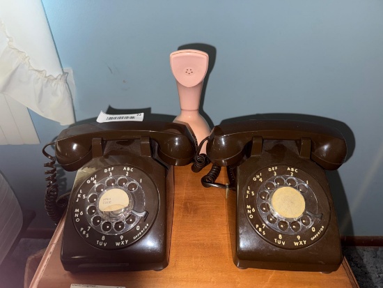 3- Phones, 2  Rotary made in 1981, 83, and  Novelty Ericophon