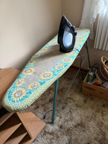 Ironing Board and Iron