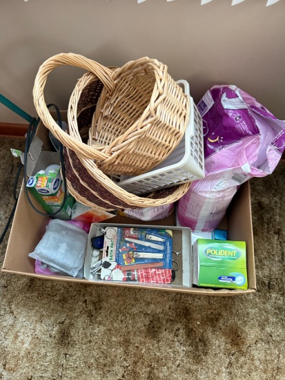 Box of Geriatric supplies and more