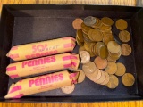 Approx 175 Wheat cents, various dates