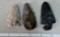 Arrowheads and Artifacts lot of 3 Largest 3