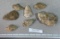Arrowheads and Artifacts 7 in lot dug in Lauderdale CO MS made from Tallahada material largest 4