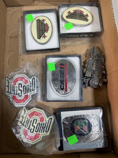 Belt Buckle lot of 5 w/ Case IH, OSU