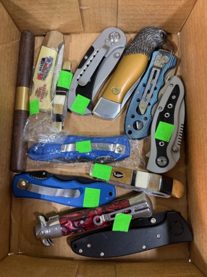 Pocket Knives Lot of 12 various styles