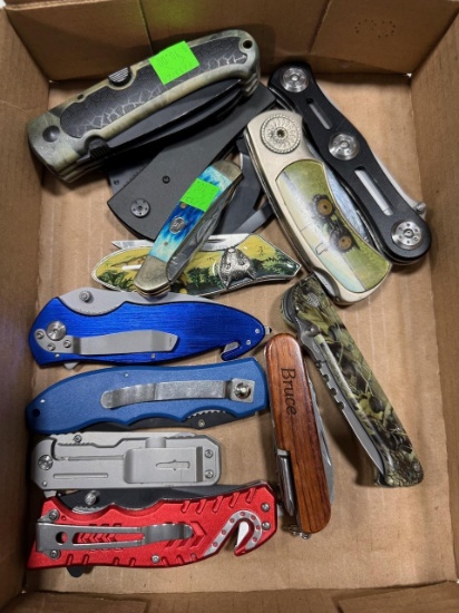 Pocket Knives Lot of 12 various styles