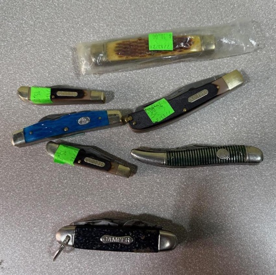 Pocket Knives Lot of 7 various styles including Old Timer, Imperial