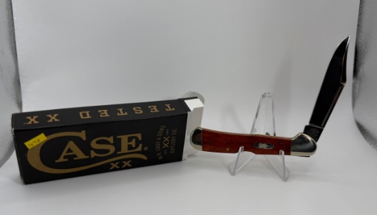 Case XX 61749L SS Folding Knife, Stainless Blade, Wood Handle, NIB