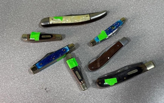 Pocket Knives Lot of 7 various styles including Old Timer, Imperial