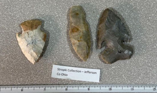 Arrowheads and Artifacts 3 choice points largest 2 3/4" Thebes