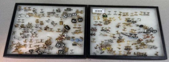 Collectible Cuff Links - 2 frames many sets