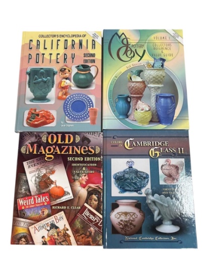 Collector Guides 4 total: Pottery, Glassware, Magazines