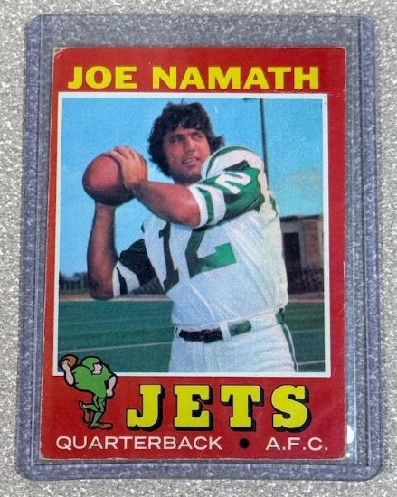 1971 Topps Football Joe Namath Jets